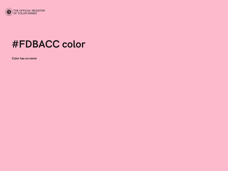 #FDBACC color image