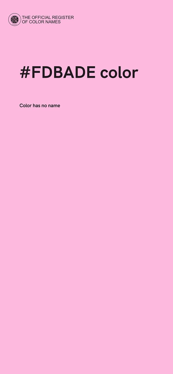 #FDBADE color image