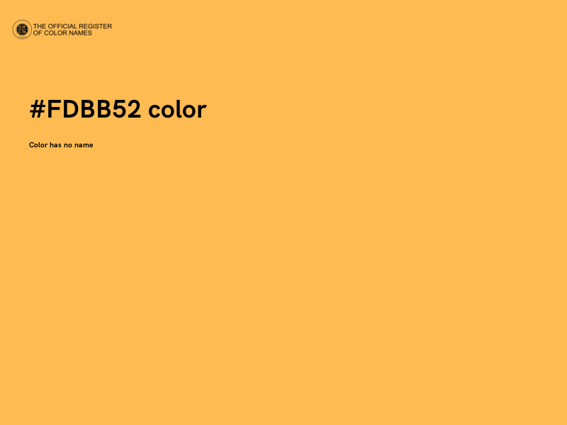 #FDBB52 color image