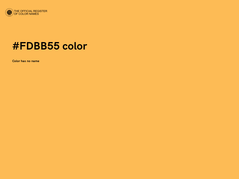 #FDBB55 color image