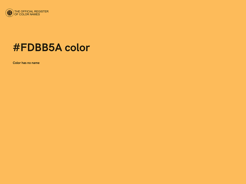 #FDBB5A color image