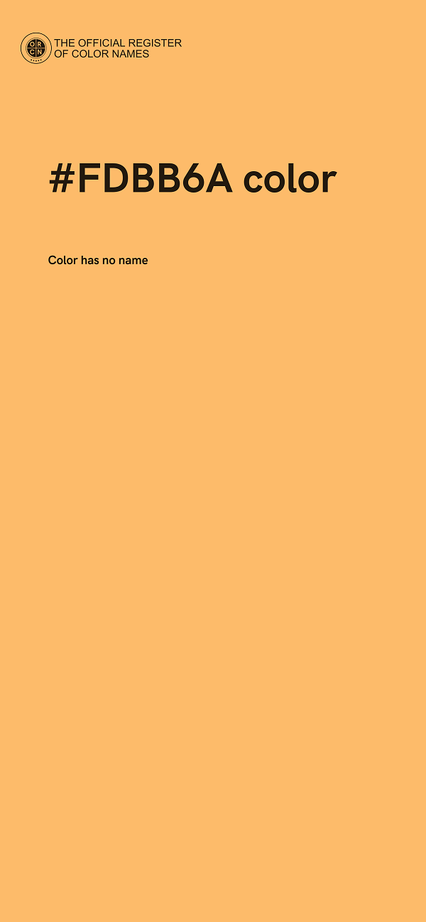 #FDBB6A color image