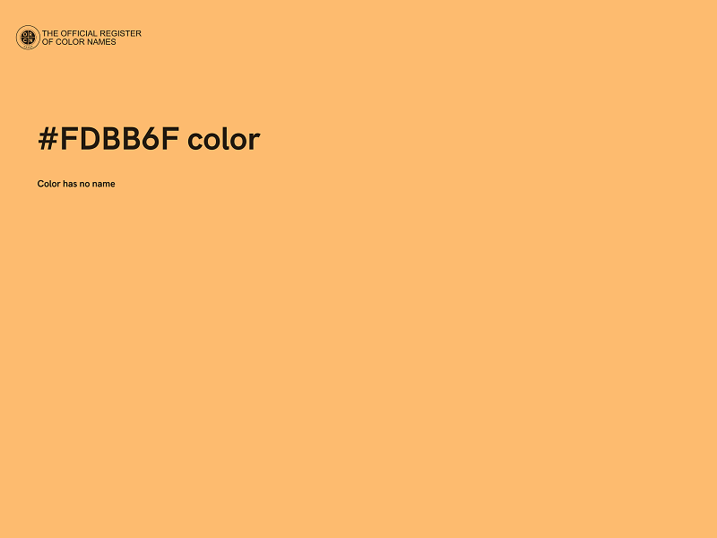 #FDBB6F color image