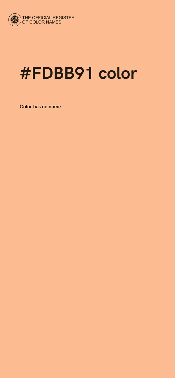 #FDBB91 color image