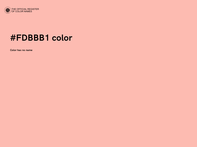 #FDBBB1 color image