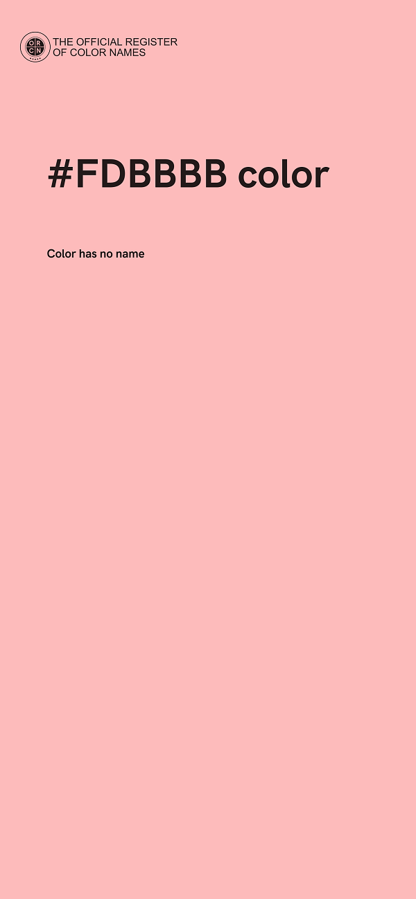 #FDBBBB color image