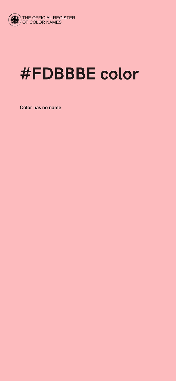 #FDBBBE color image