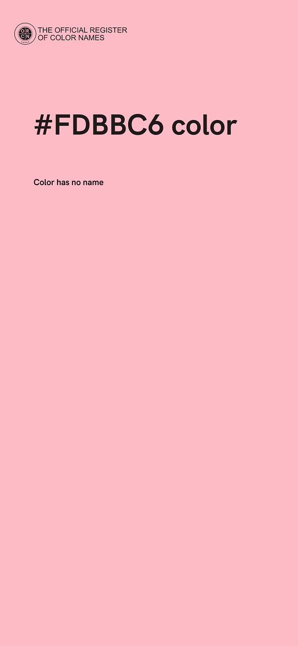 #FDBBC6 color image