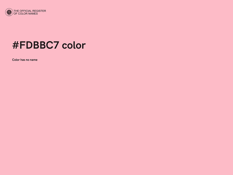 #FDBBC7 color image