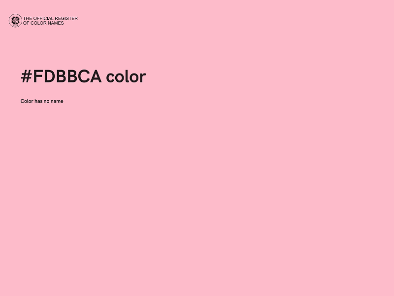 #FDBBCA color image