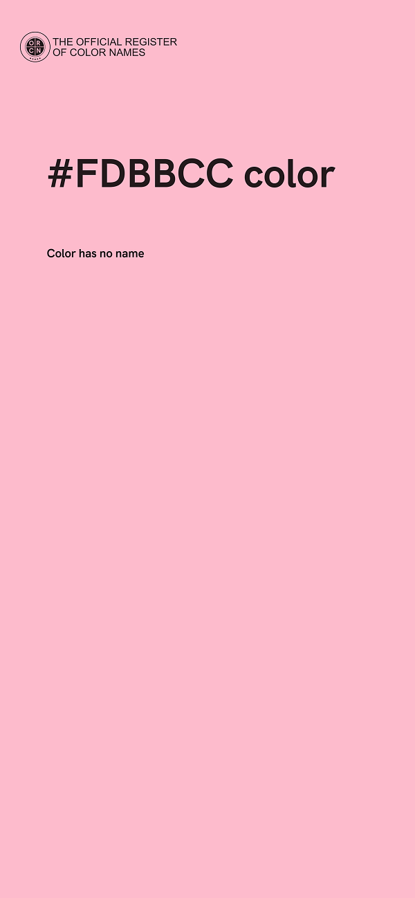 #FDBBCC color image