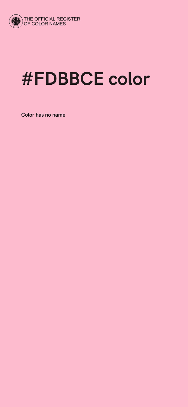 #FDBBCE color image