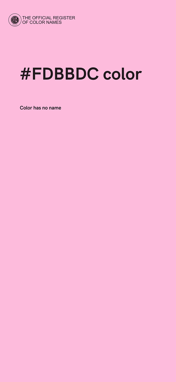#FDBBDC color image