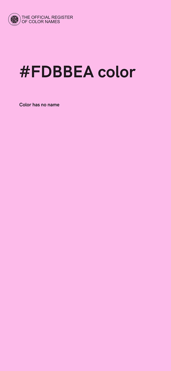 #FDBBEA color image