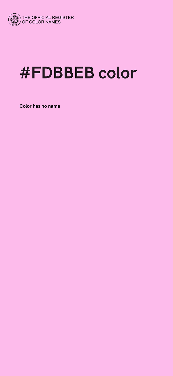 #FDBBEB color image