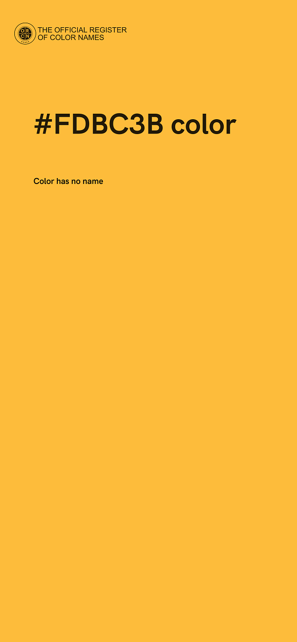 #FDBC3B color image