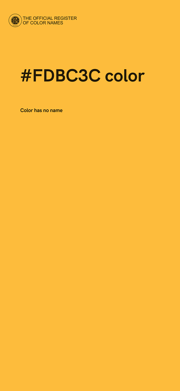 #FDBC3C color image