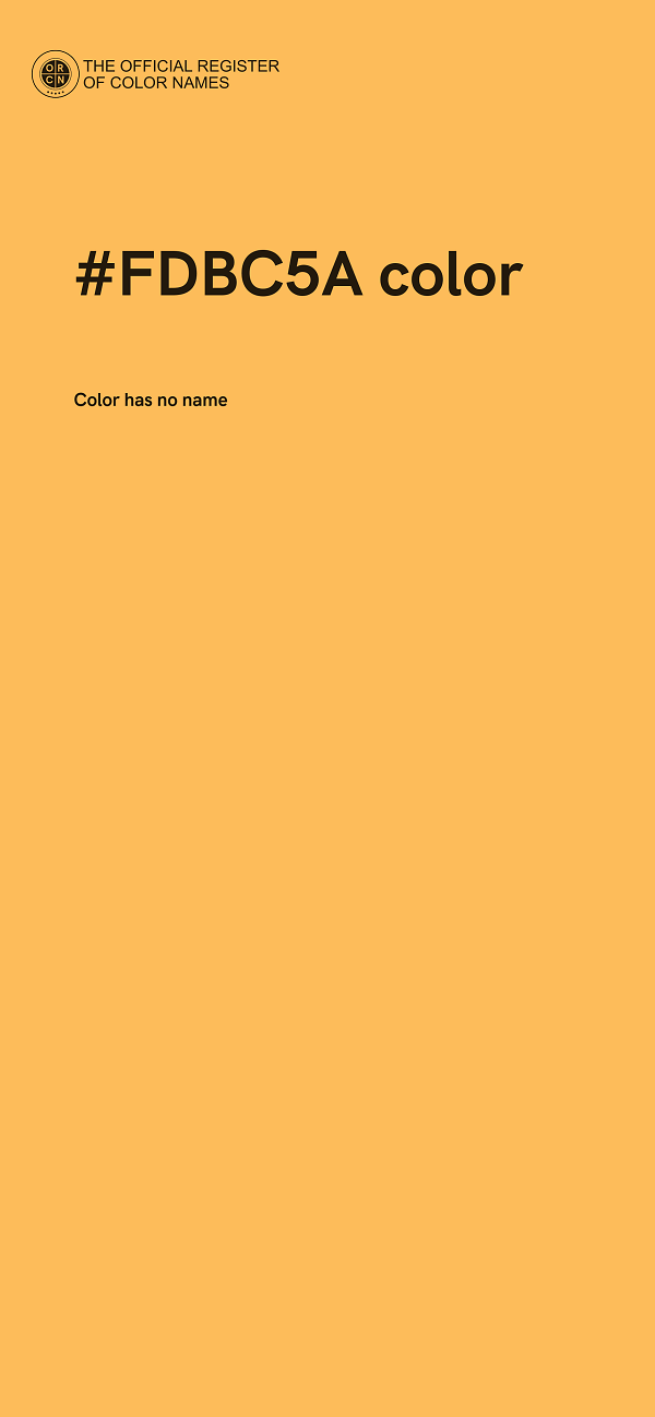 #FDBC5A color image