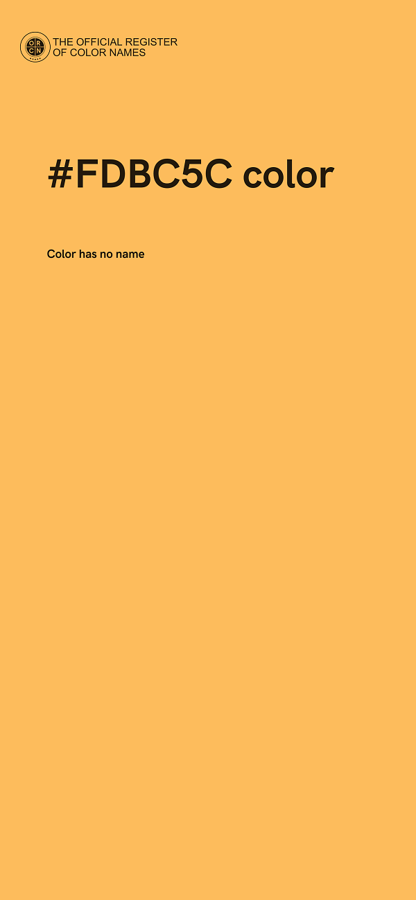 #FDBC5C color image