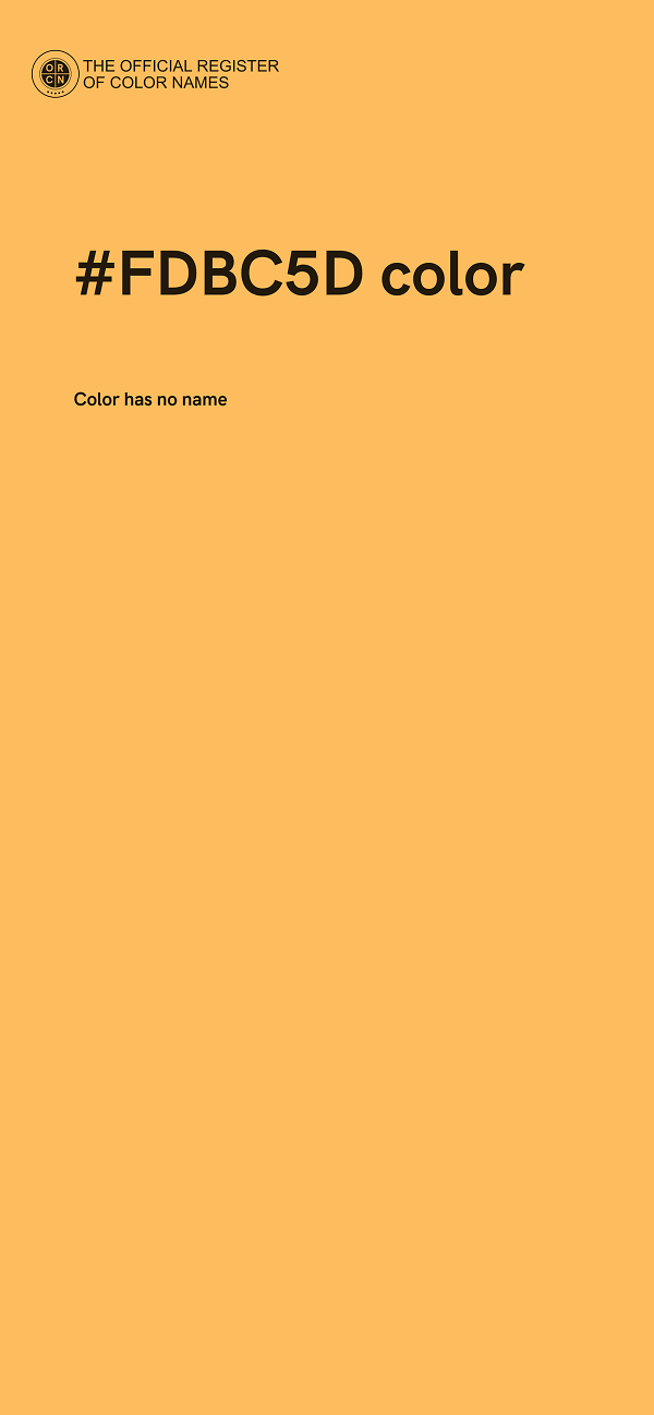#FDBC5D color image