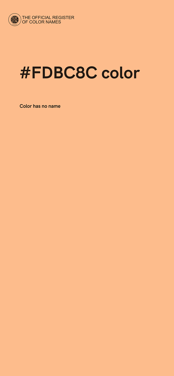 #FDBC8C color image