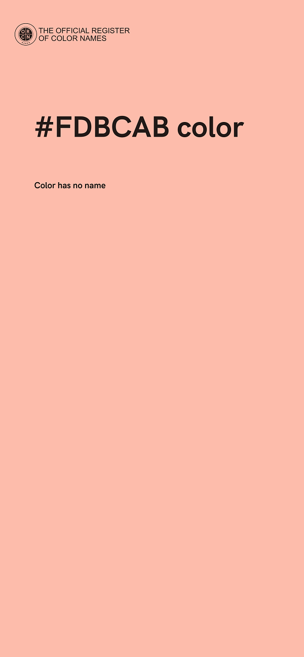 #FDBCAB color image