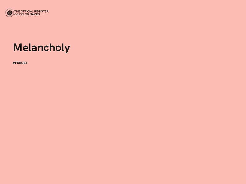 #FDBCB4 - Melancholy color image