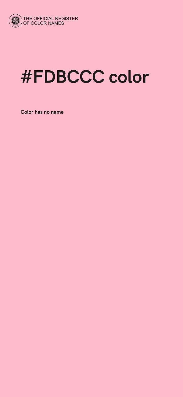 #FDBCCC color image