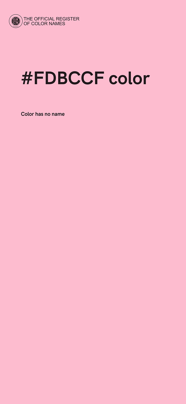 #FDBCCF color image