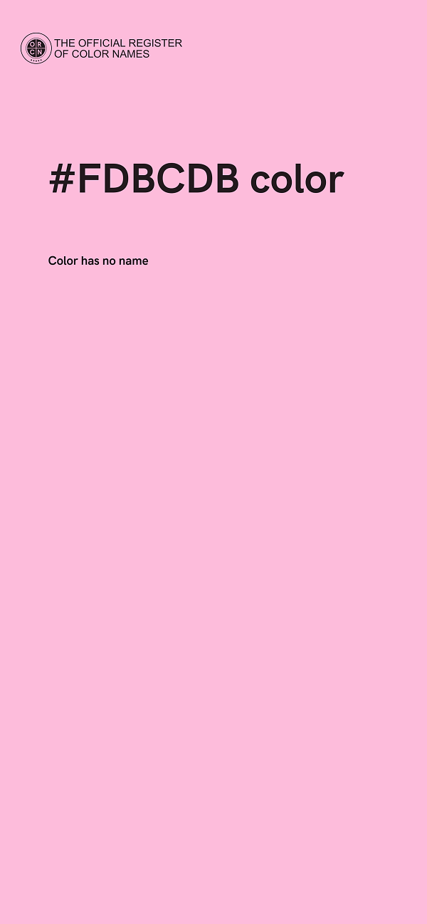#FDBCDB color image