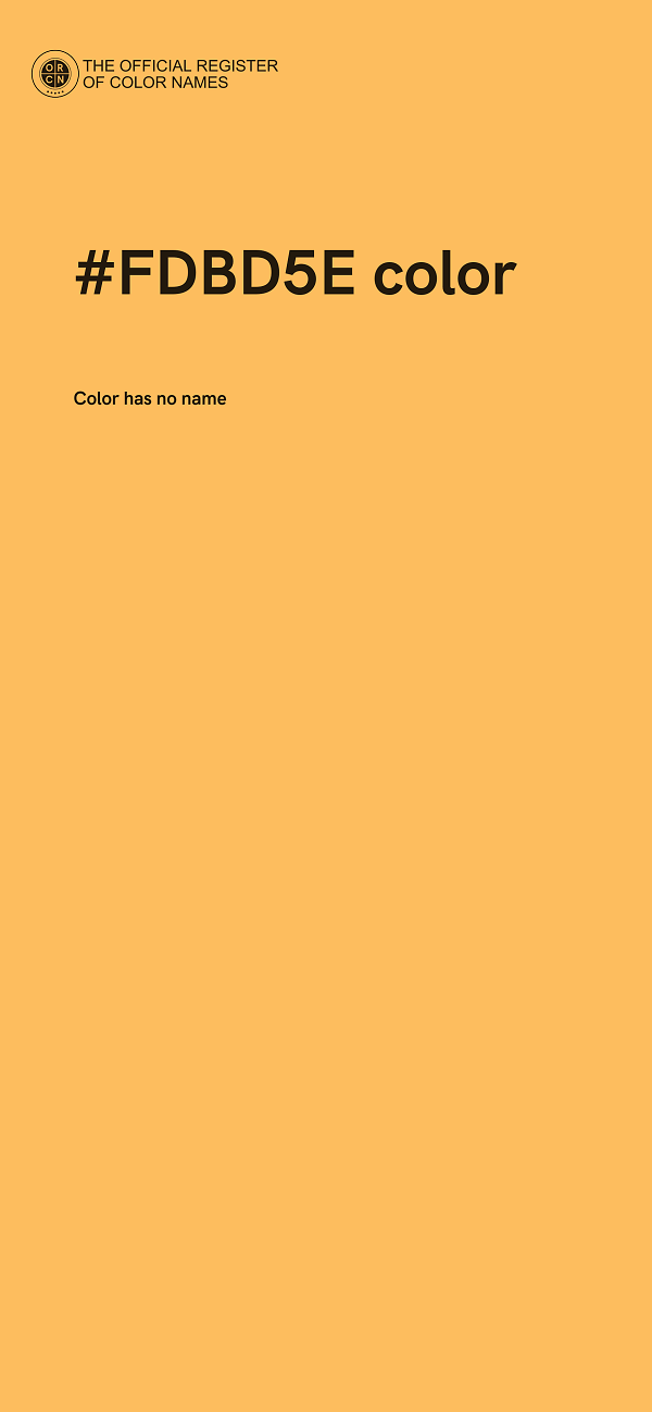 #FDBD5E color image