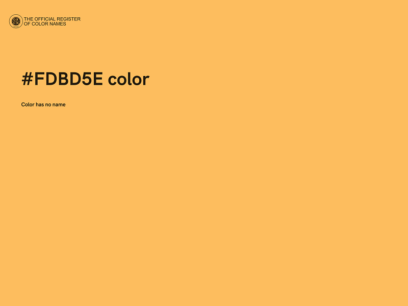 #FDBD5E color image