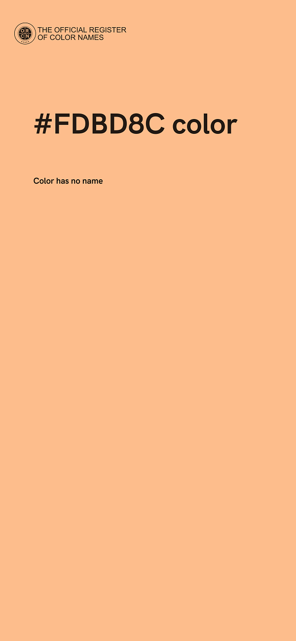 #FDBD8C color image