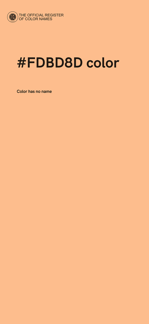 #FDBD8D color image