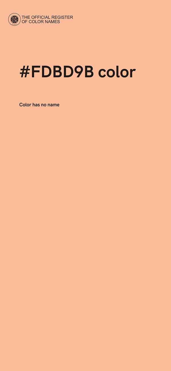 #FDBD9B color image