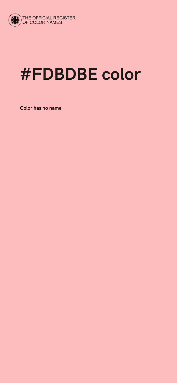 #FDBDBE color image