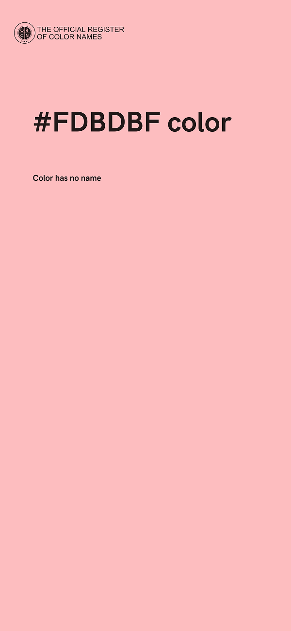 #FDBDBF color image
