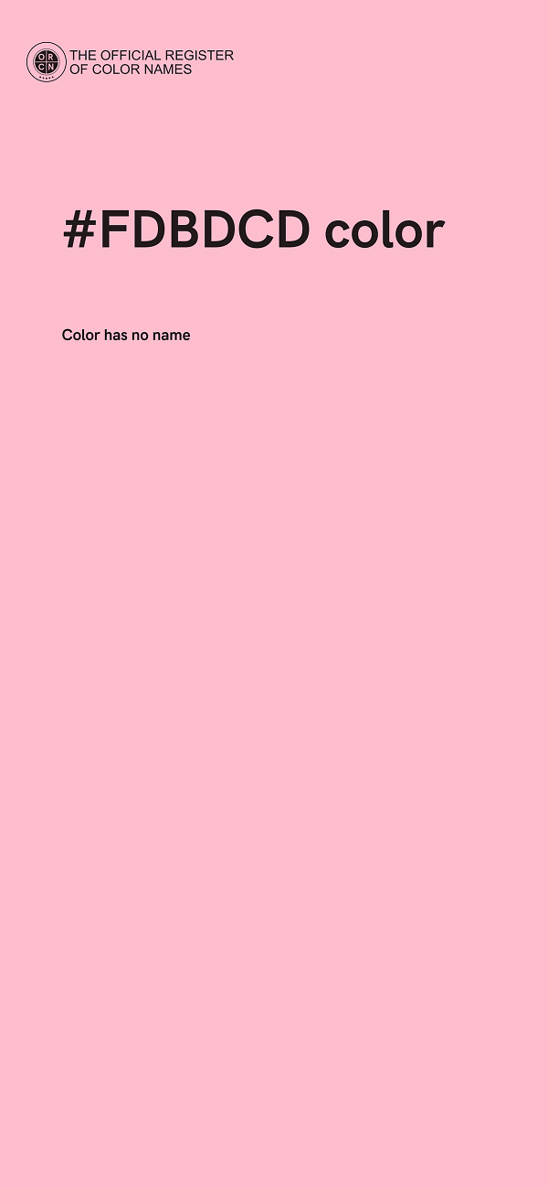 #FDBDCD color image