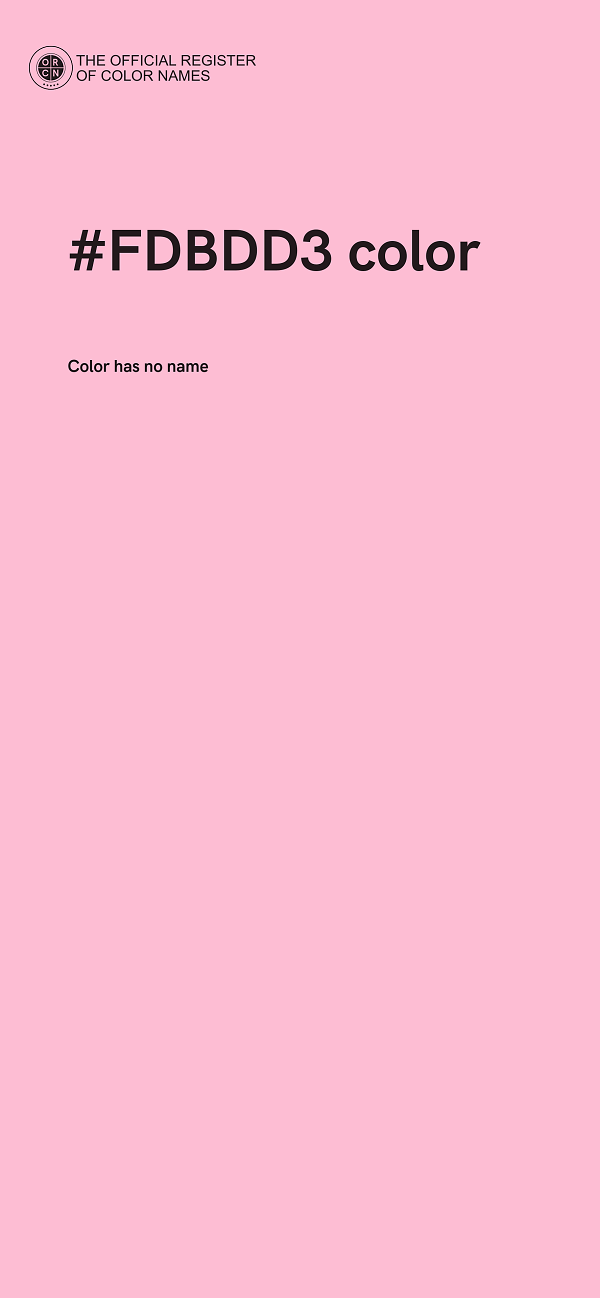#FDBDD3 color image