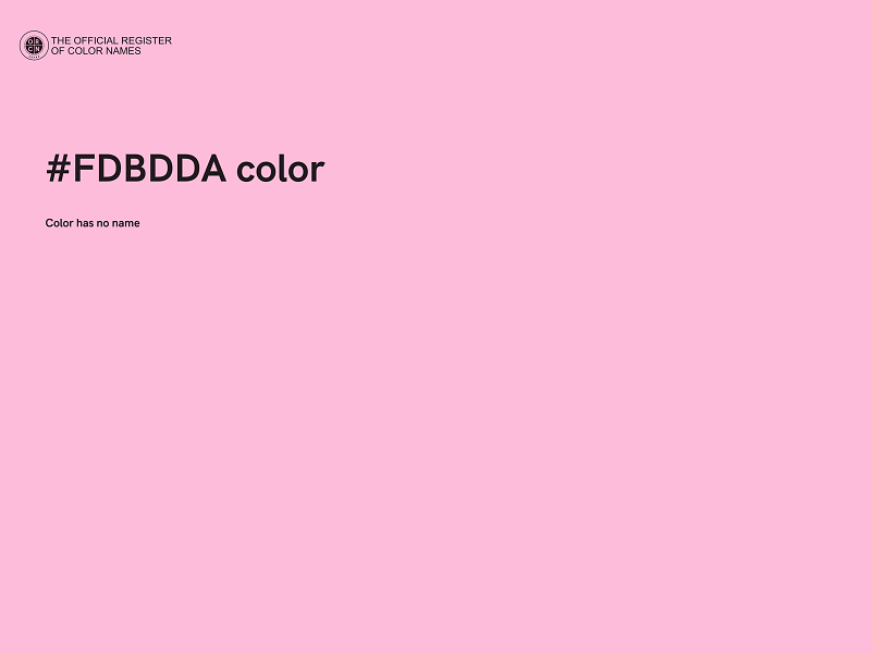 #FDBDDA color image