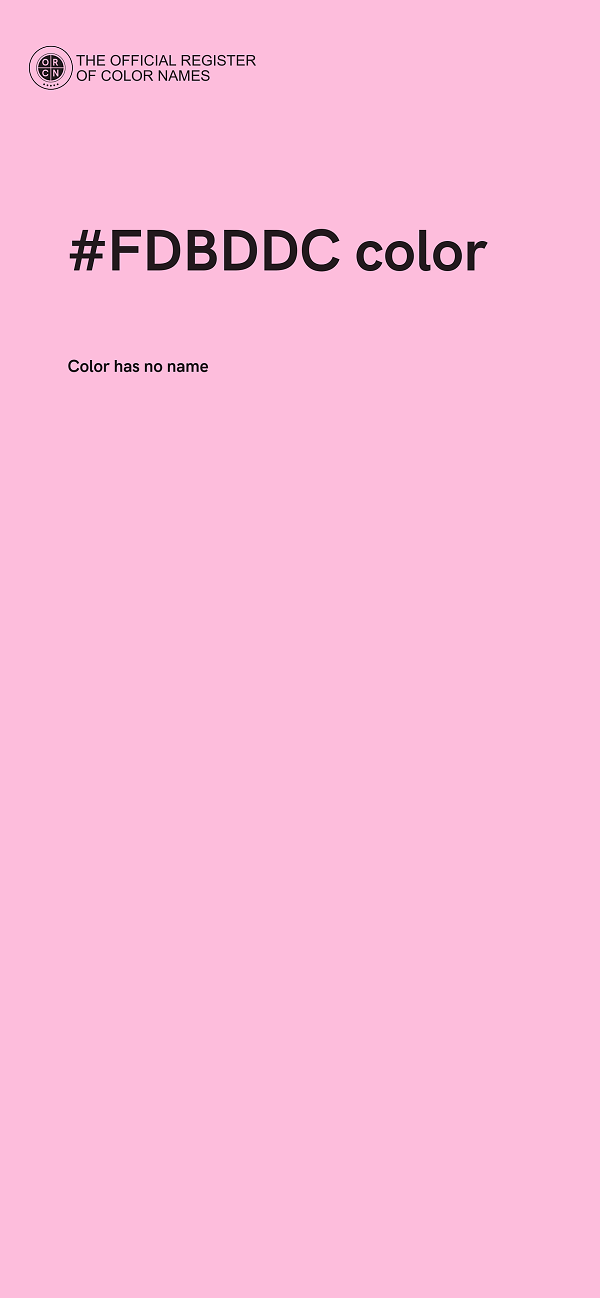 #FDBDDC color image