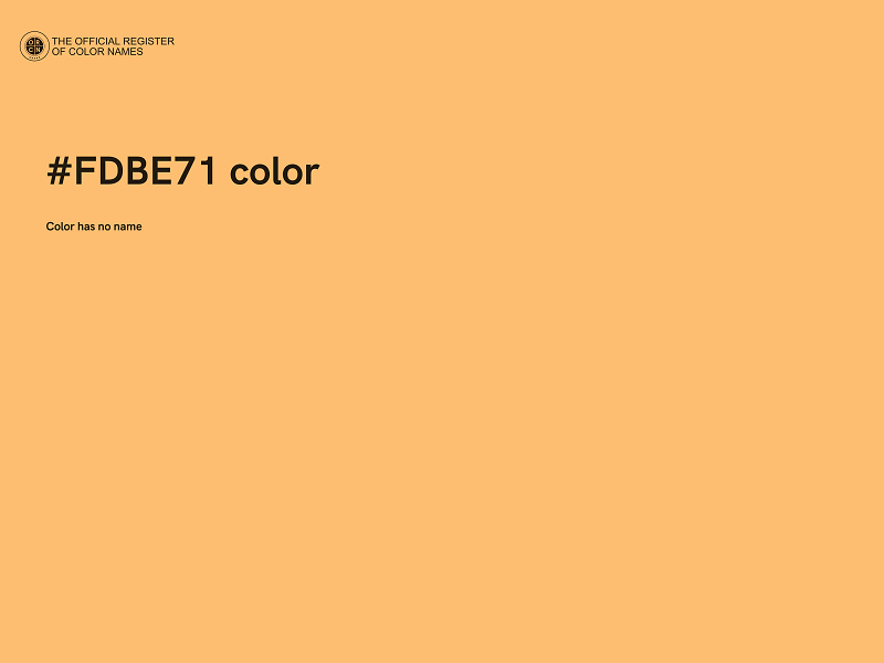 #FDBE71 color image