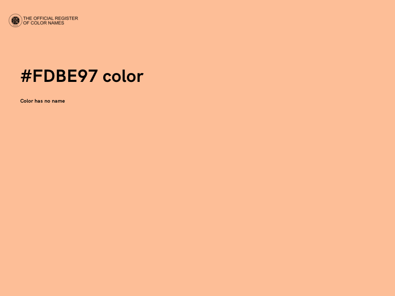 #FDBE97 color image