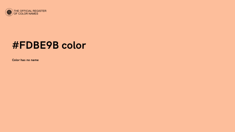 #FDBE9B color image