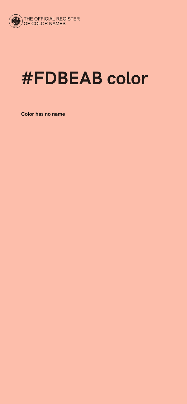 #FDBEAB color image