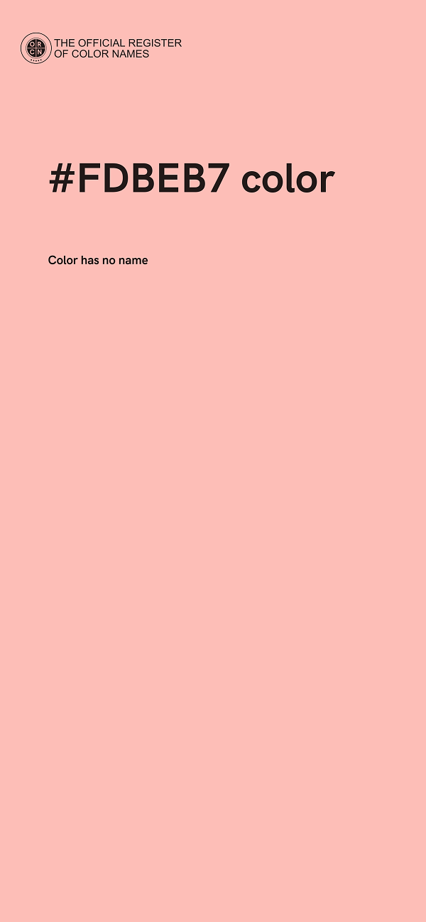 #FDBEB7 color image