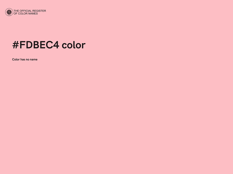 #FDBEC4 color image
