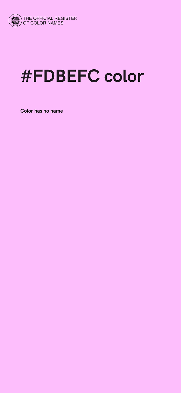 #FDBEFC color image