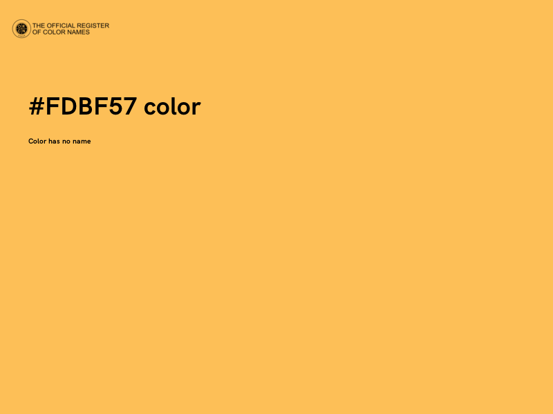 #FDBF57 color image