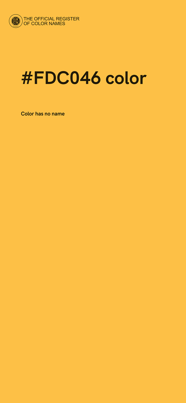 #FDC046 color image